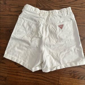Vintage guess white denim shorts